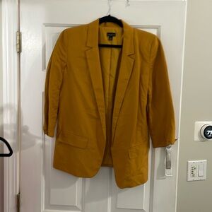 Ann Taylor mustard yellow blazer